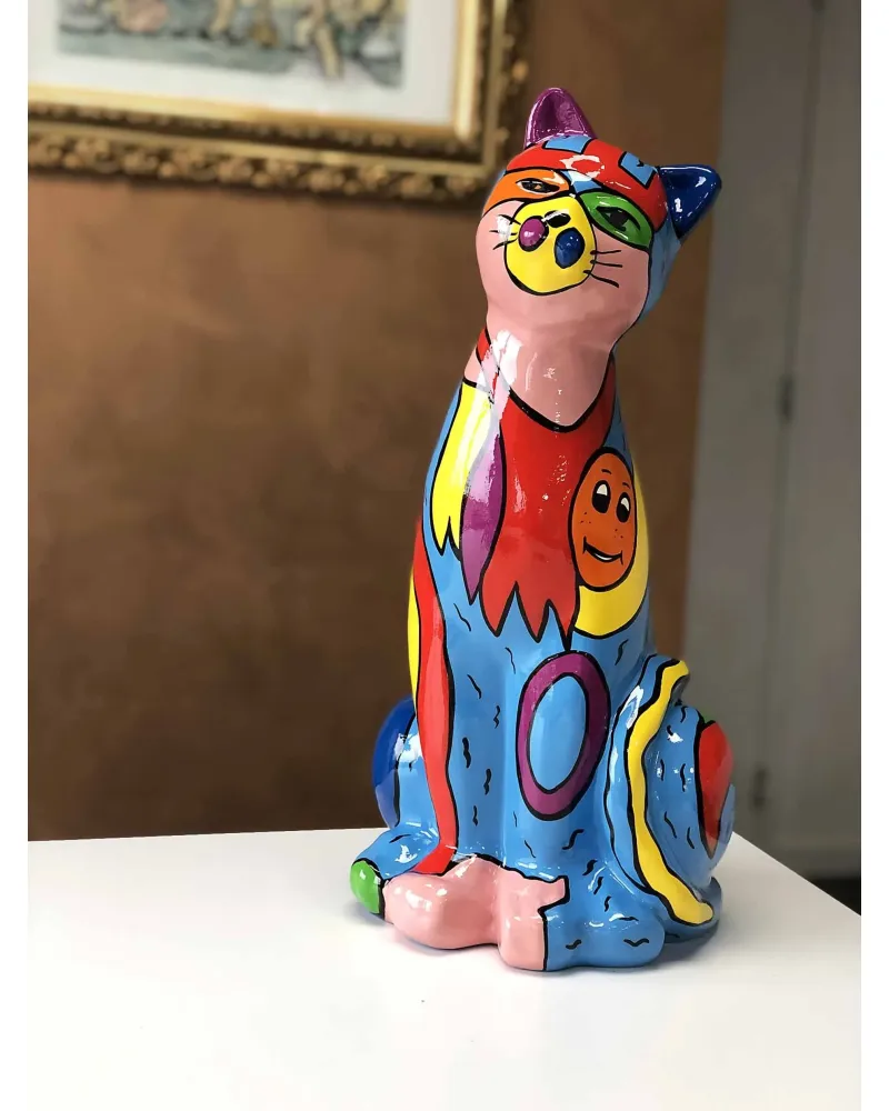 Statue Et Sculpture En Resine D Un Chat Picasso Deco Et Artisanat