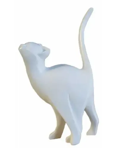 Animaux Statue Resine D Un Chat Tete Haute Ideal Pour Votre Deco Deco Et Artisanat