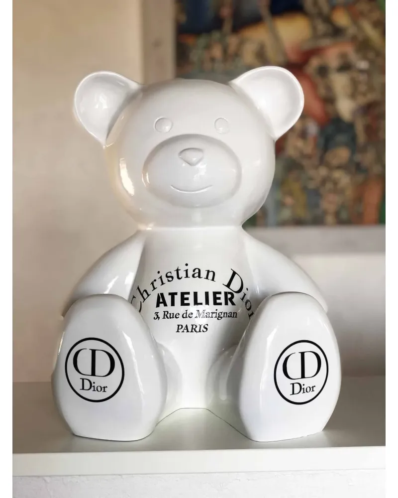 Resin statue of a sitting Dior bear ideal for your decoration - Déco et ...