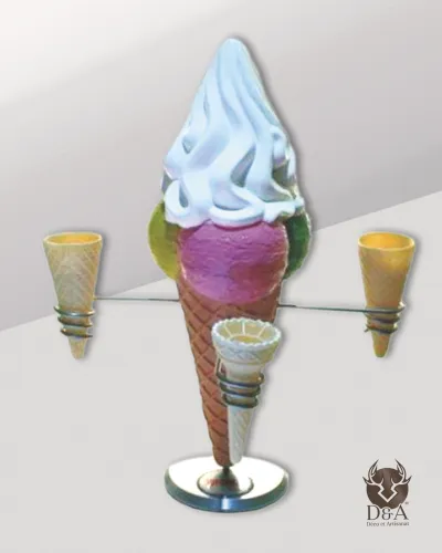 Ice cream scoop display