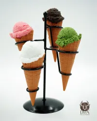 Decorative Ice Cream Advertising Support