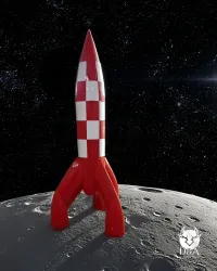 Resin Rocket Statue - A Design Object Inspired by Adventure